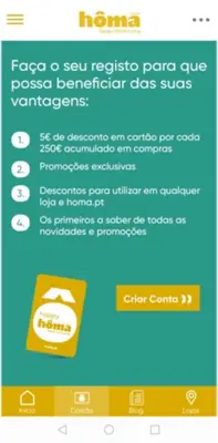 cartão hôma android App screenshot 1